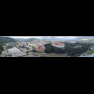 Děčín von der Schäferwand aus gesehen